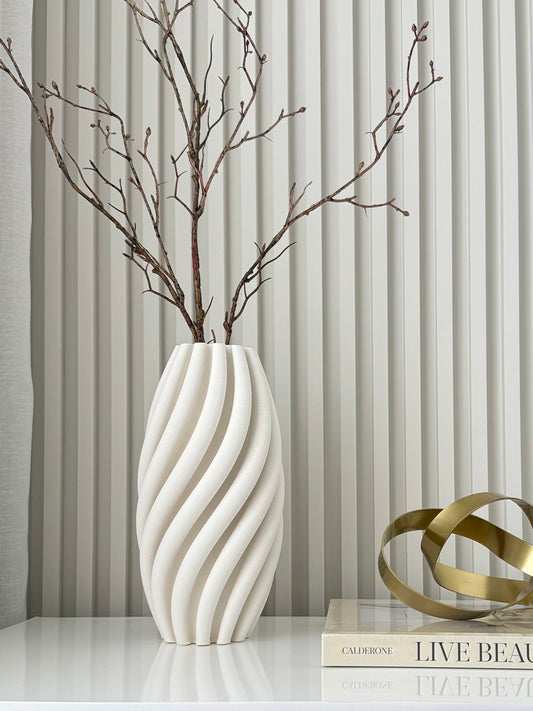 Stella White Vase 29cm