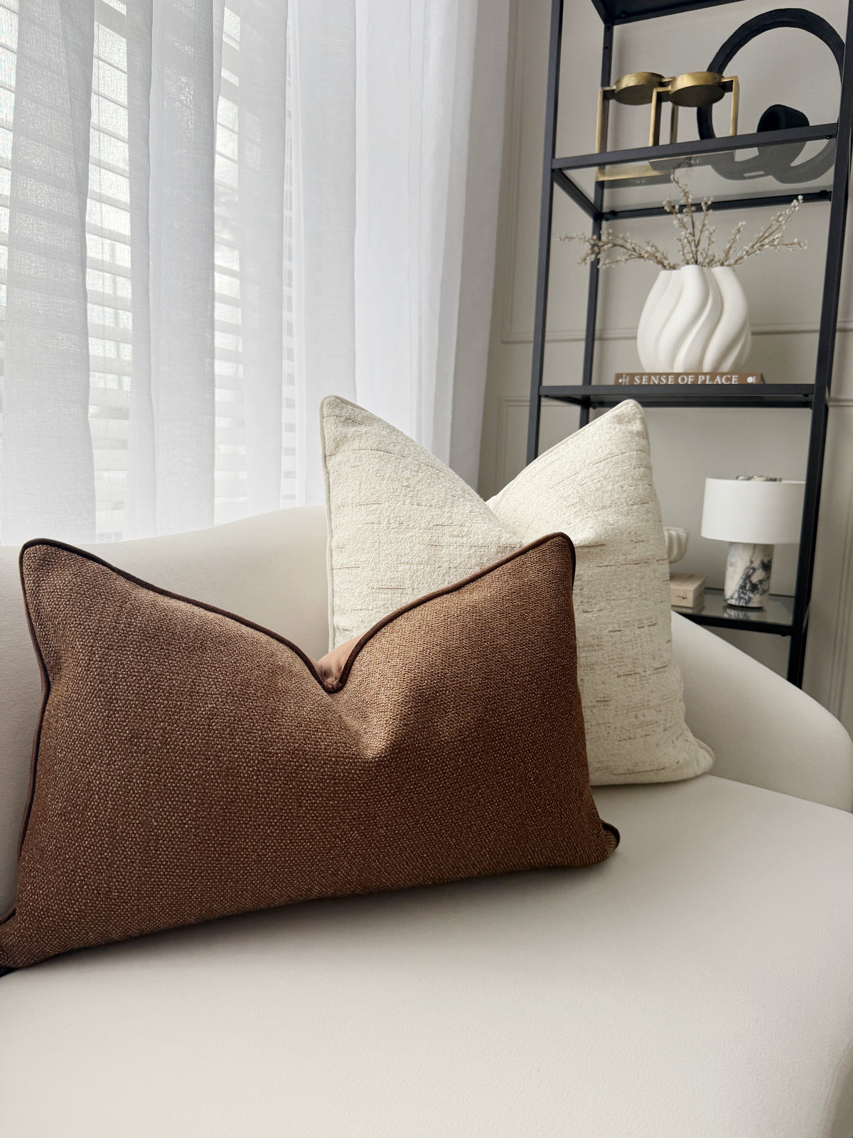 Ivory Mist Luxe Cushion Cover 55x55cm