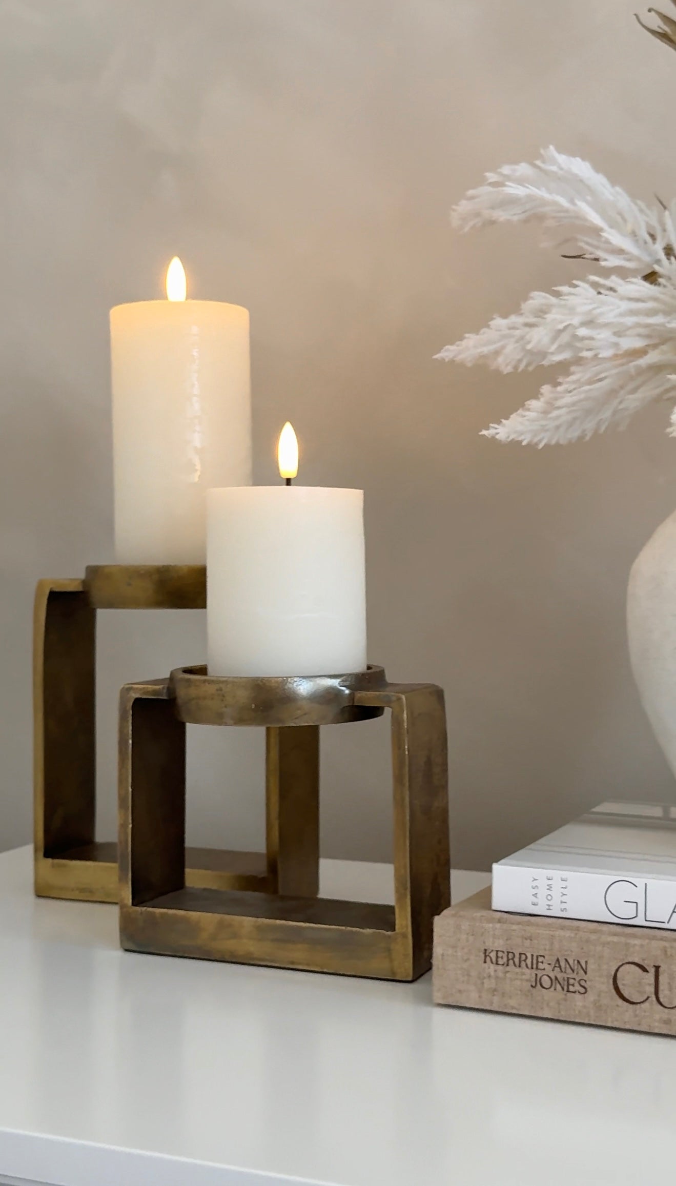 Isla Bronze Candle Holder Set