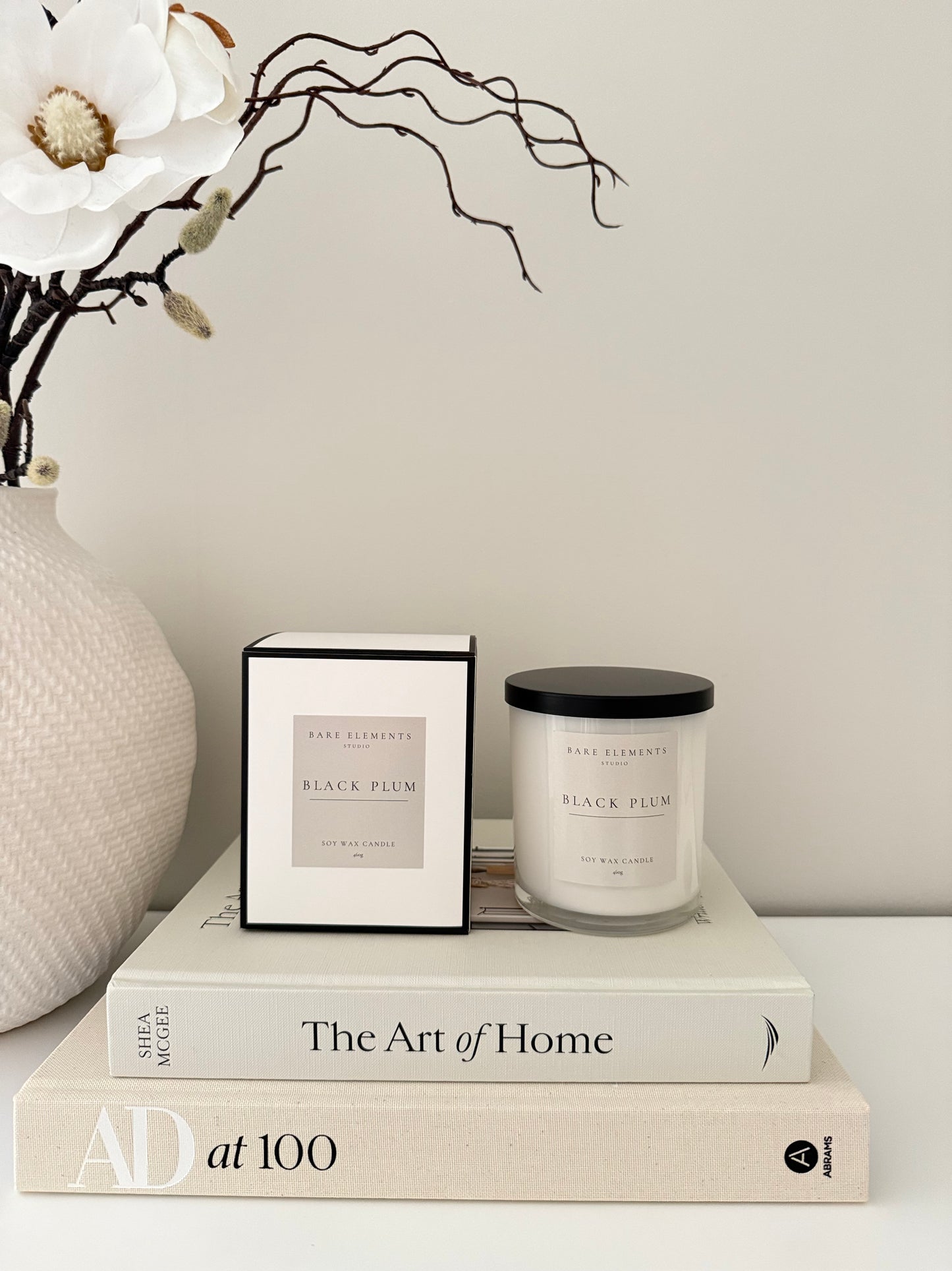 Black Plum Soy Wax Candle 460g