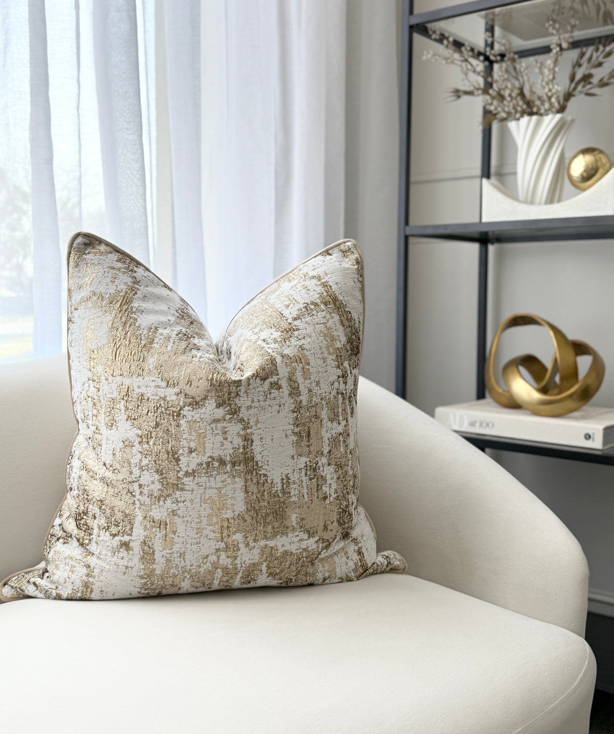 Champagne Sand Luxe Cushion Cover 55cm