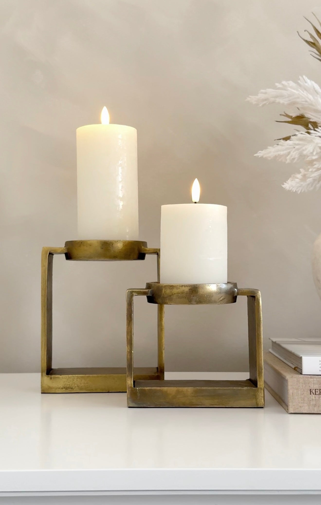 Isla Bronze Candle Holder Set