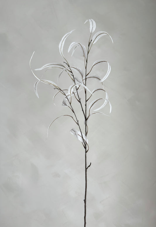 Faux Eucalyptus Spray White