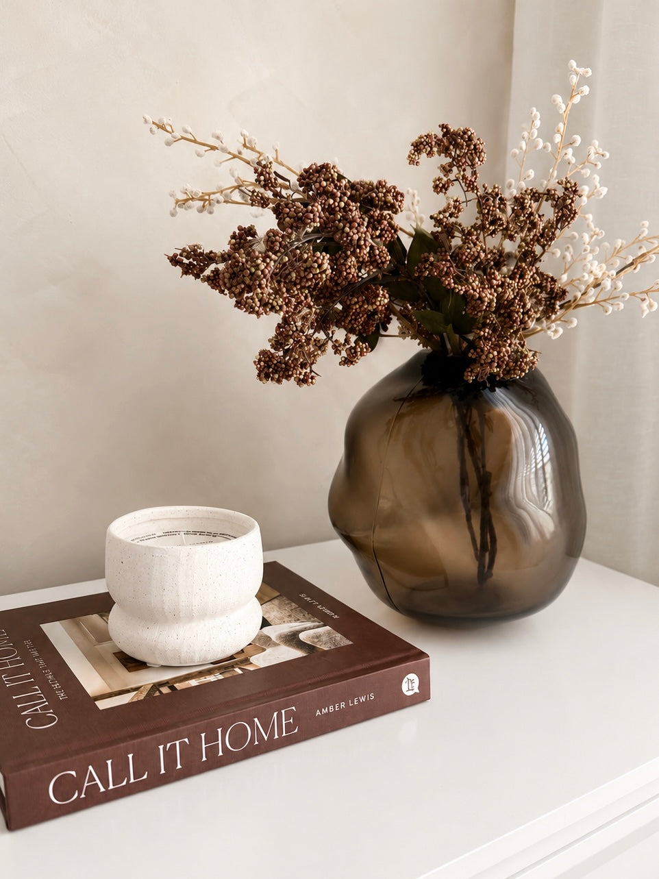 Bergamot Candle White
