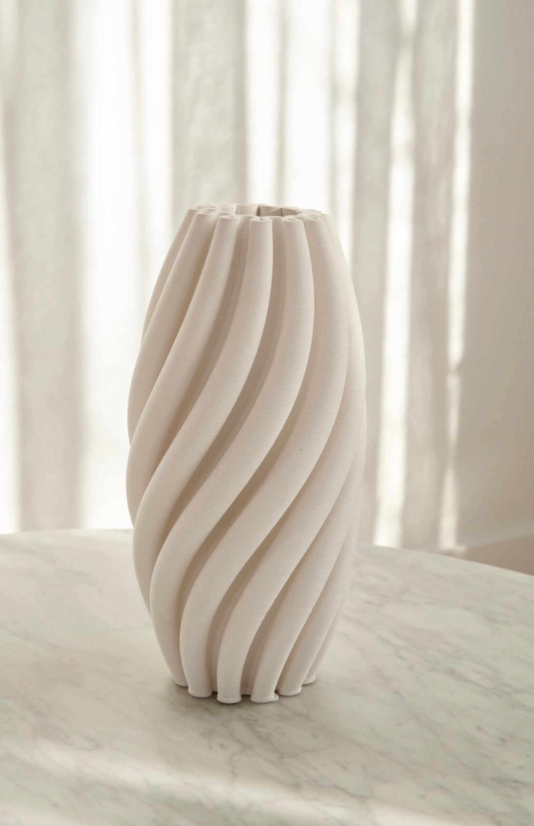 Stella White Vase 29cm