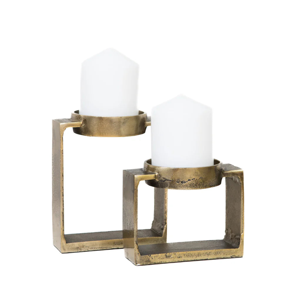 Isla Bronze Candle Holder Set