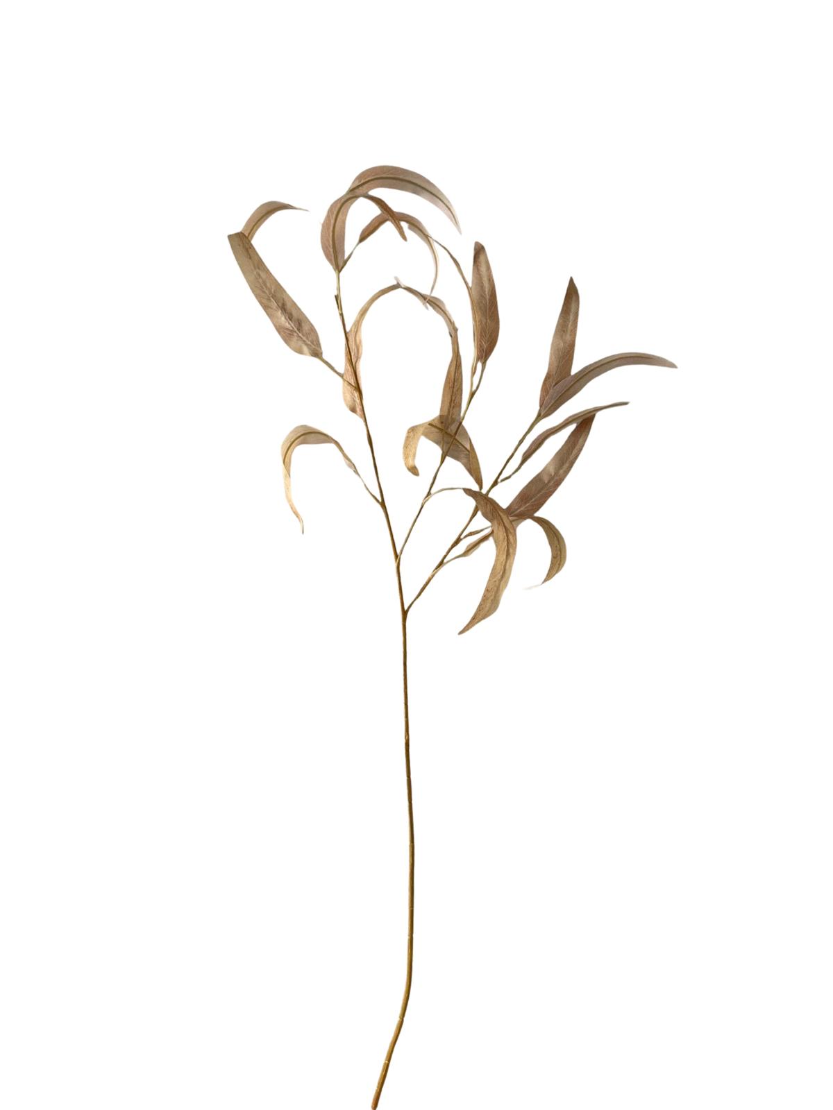 Faux Everlasting Eucalyptus Leaf Spray Golden Yellow