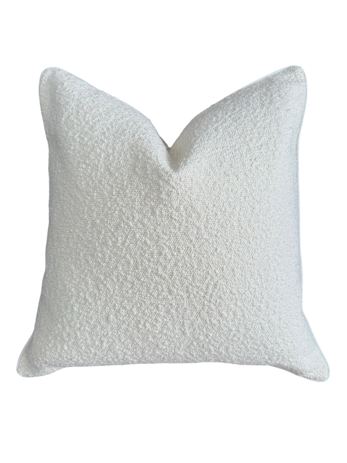 Off White Luxe Boucle Cushion Cover