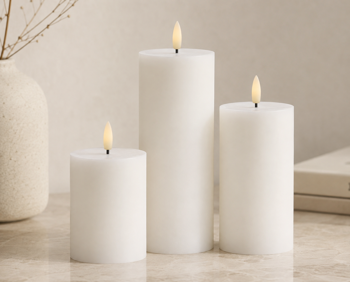 The Ambient Glow Trio Set White