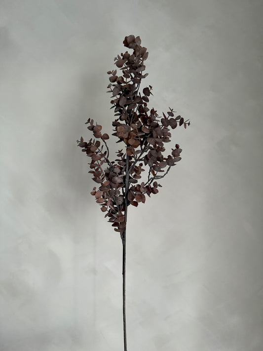 Brown Faux Eucalyptus Branch