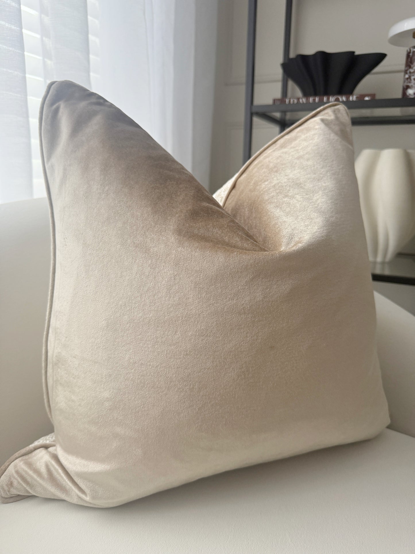Oatmeal Luxe Cushion Cover 55cm
