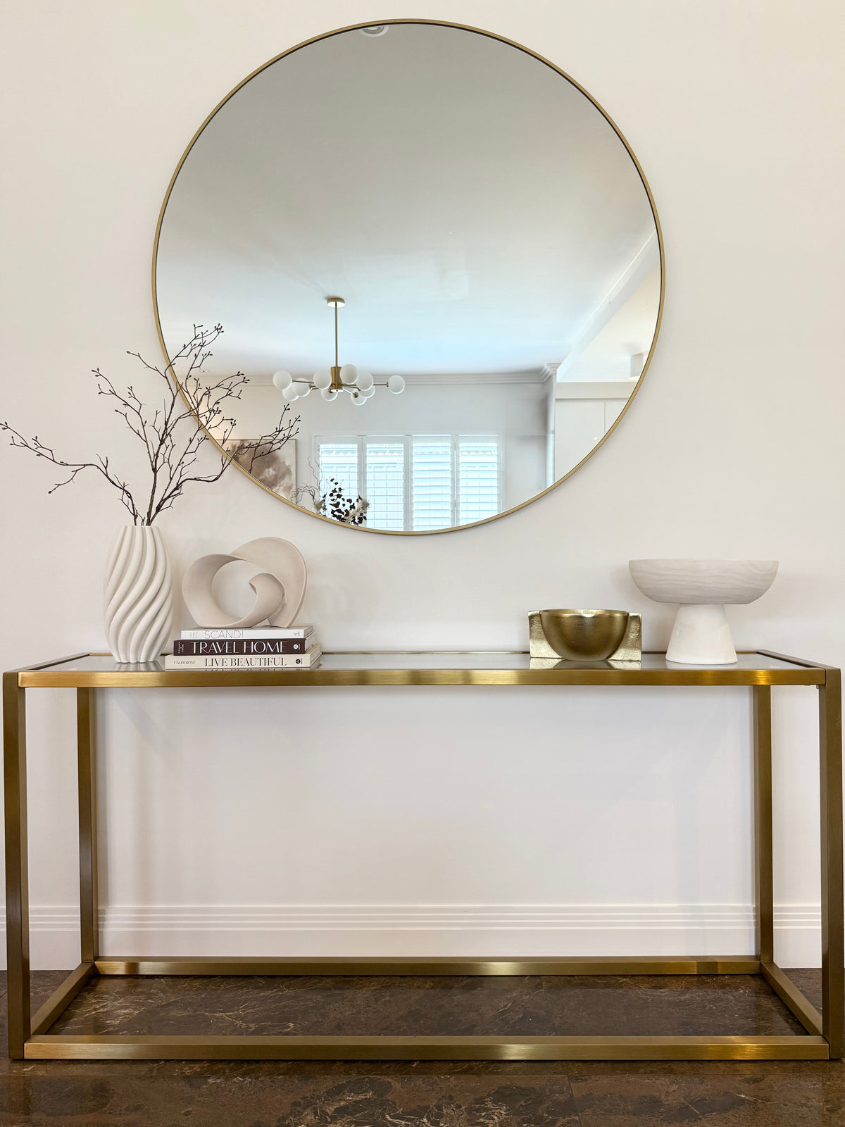 White Footed Timber Bowl