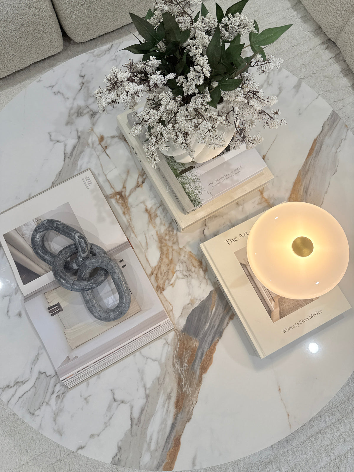 Marble Chain Sculpture