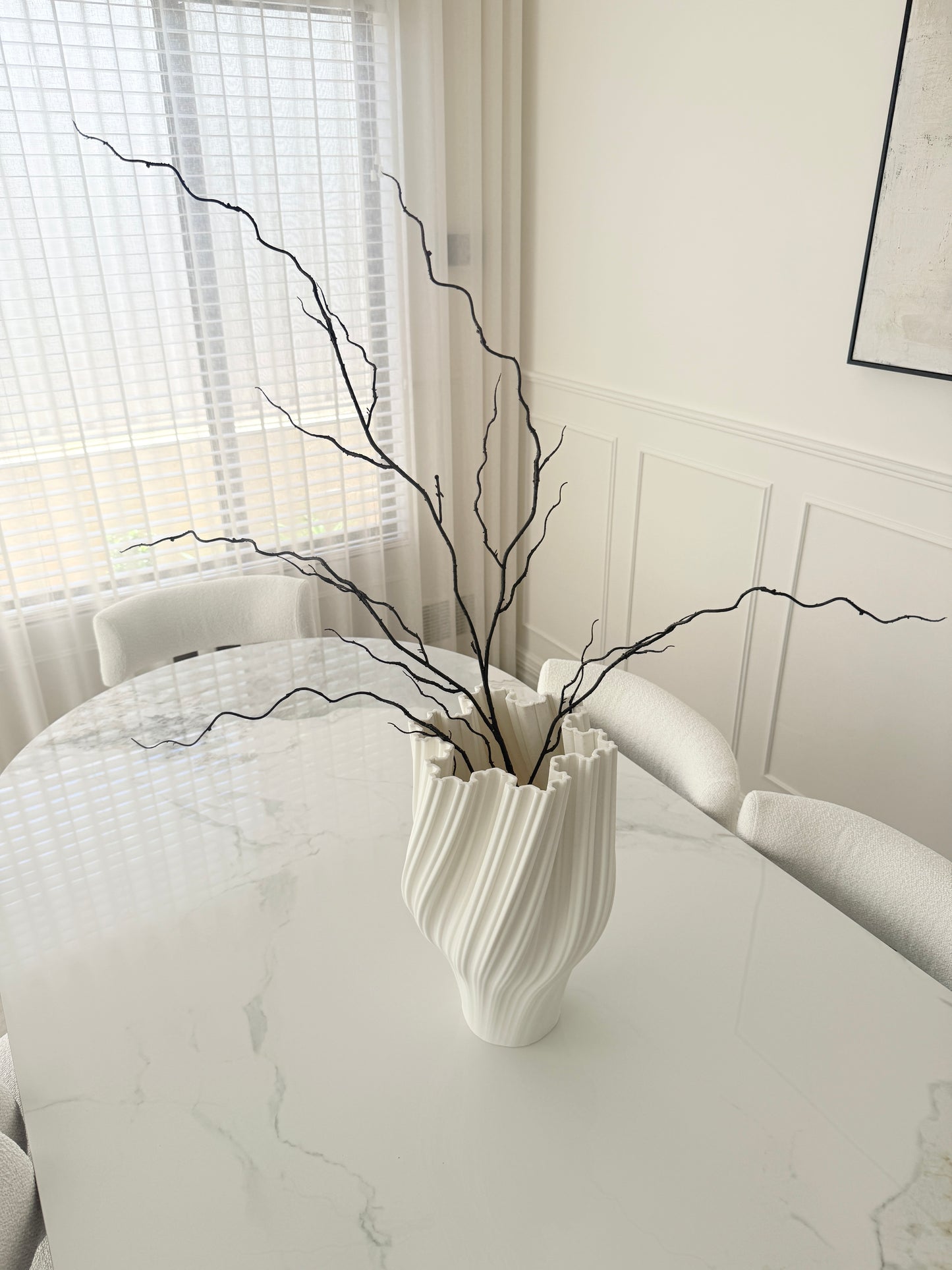 Tall Curly Faux Stem