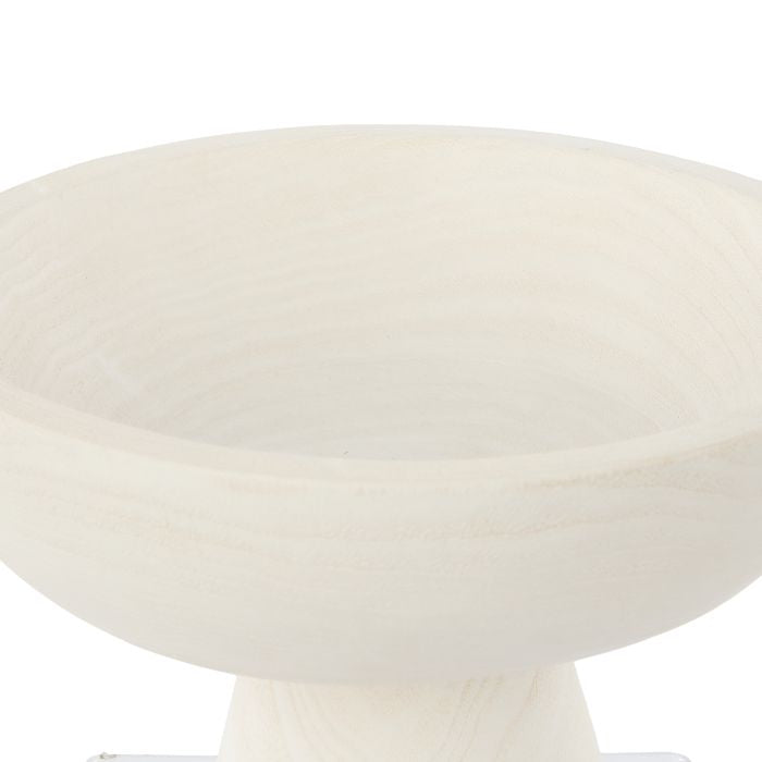 White Footed Timber Bowl