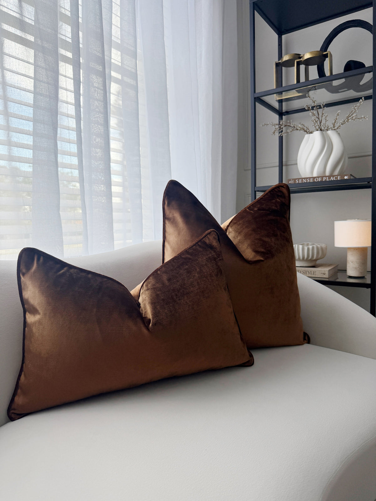 Caramel Luxe Cushion Cover 55x55cm