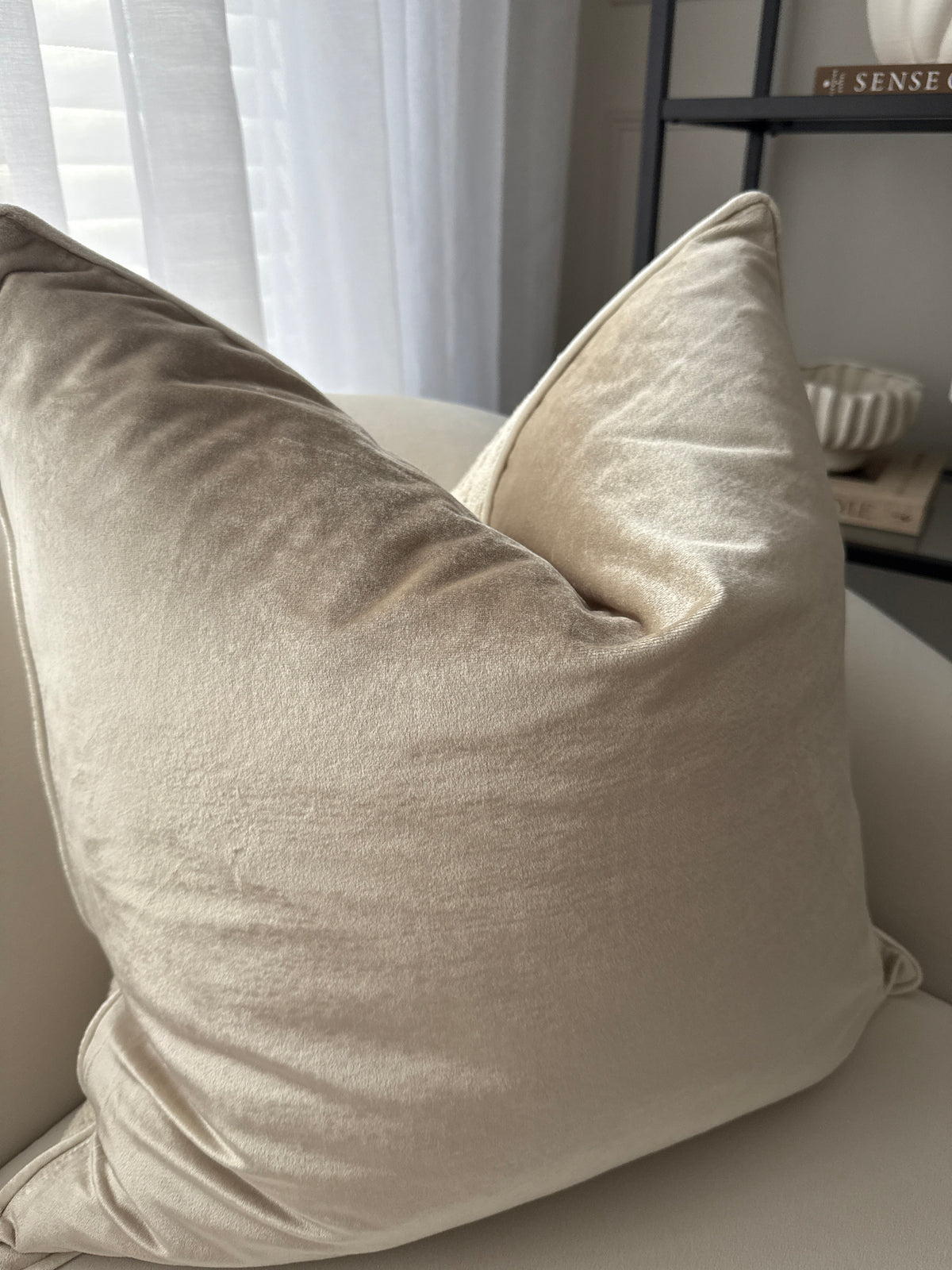 Ivory Mist Luxe Cushion Cover 55x55cm