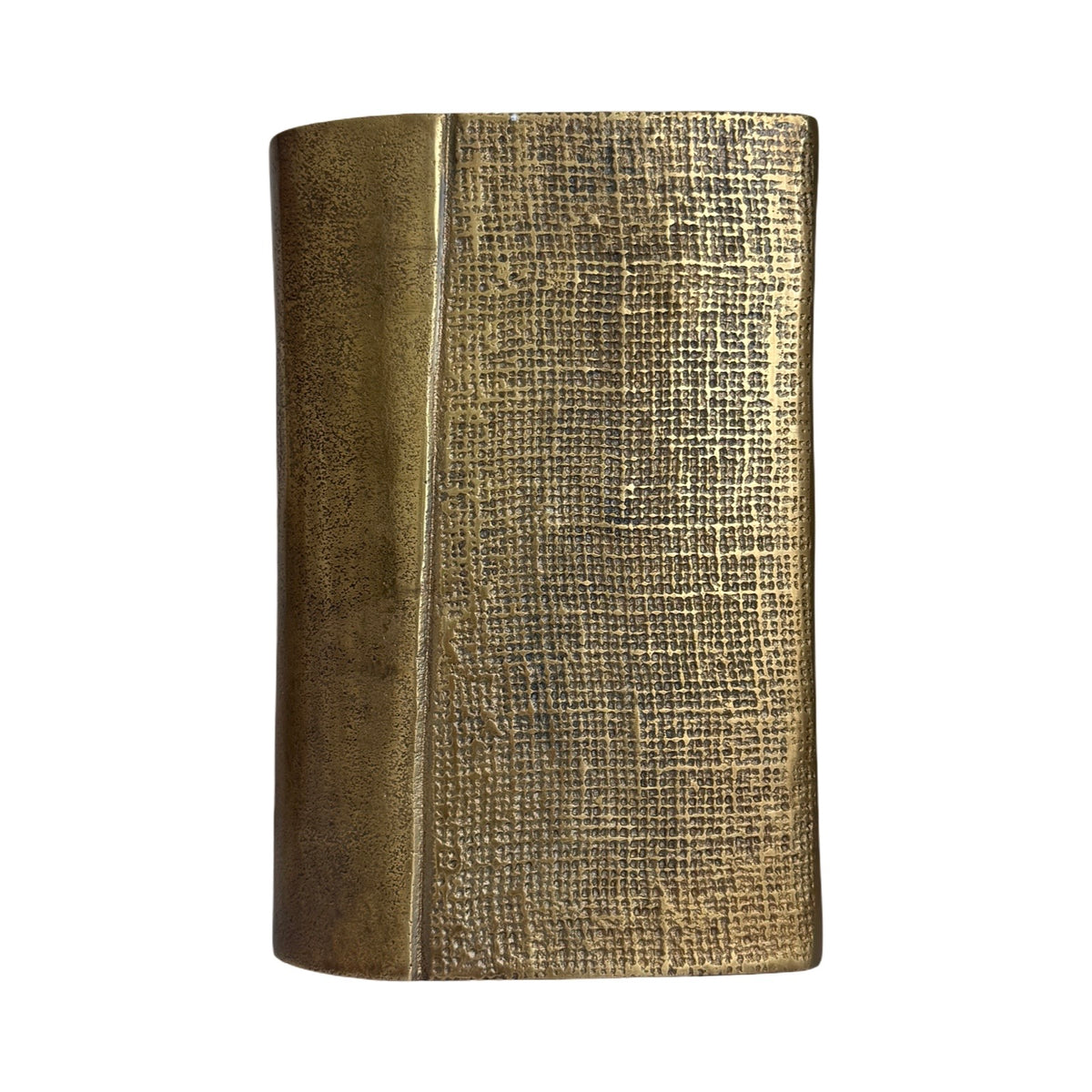 Jute Brass Metal Vase