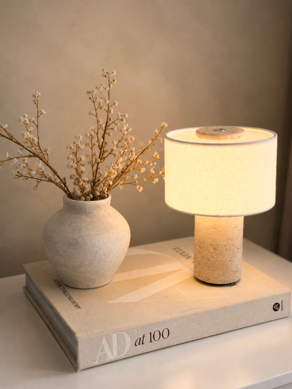 Stone Table Lamp - Rechargeable