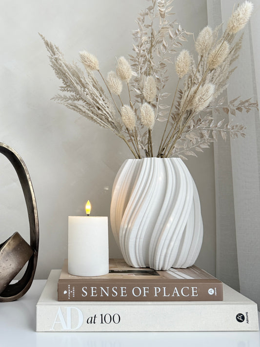 Emma White Vase Small 21cm