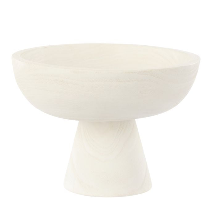White Footed Timber Bowl