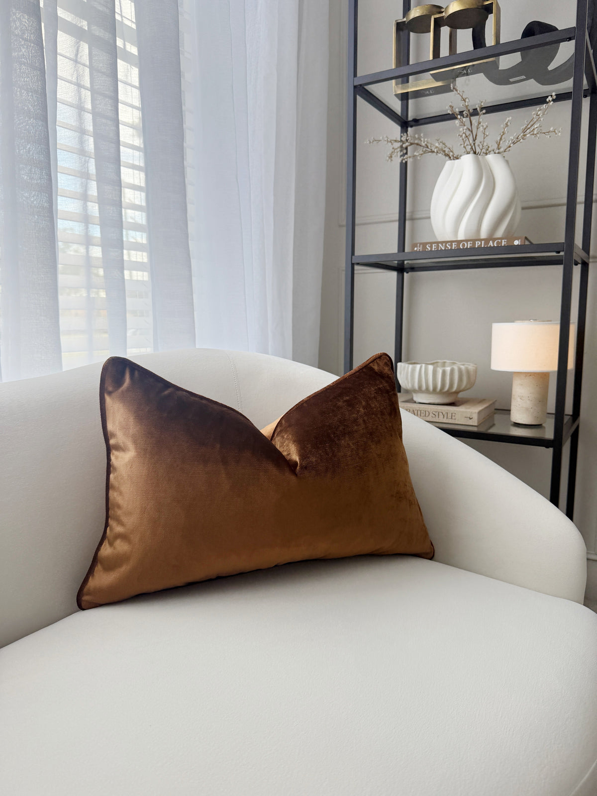 Caramel Luxe Cushion Cover 35x55cm