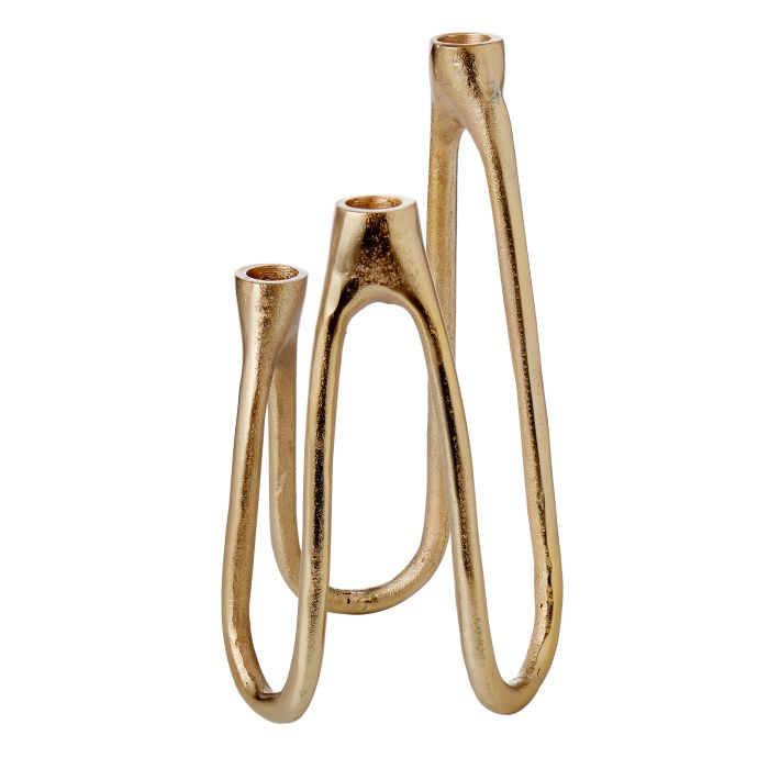 Charlie Gold Candle Holder