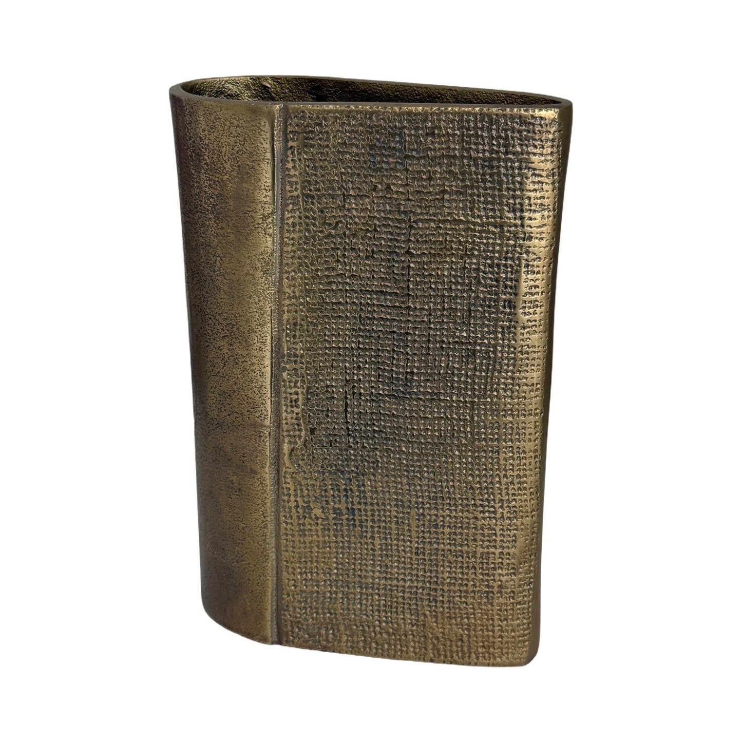 Jute Brass Metal Vase