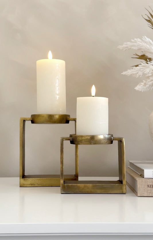 Isla Bronze Candle Holder Set