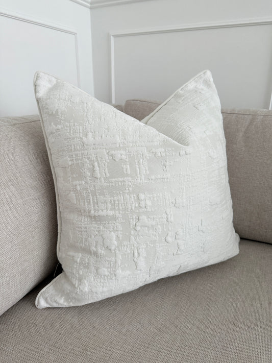 Arlo Jacquard Ivory Cushion Cover