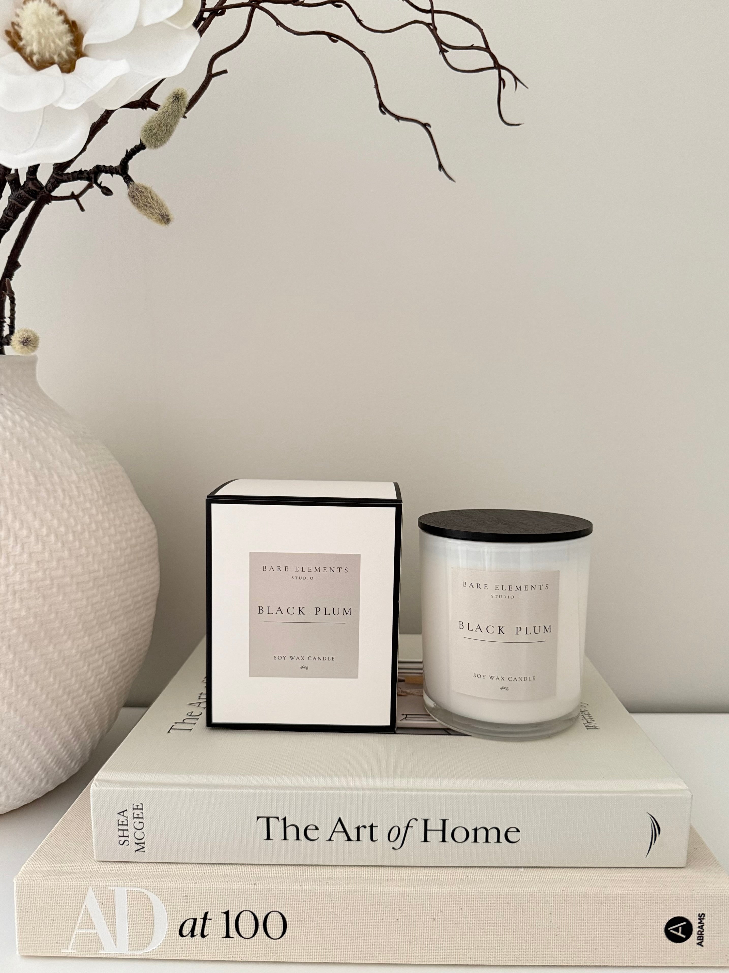 Black Plum Soy Wax Candle 460g