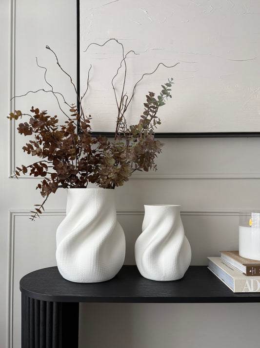 Luma White Vase 30cm