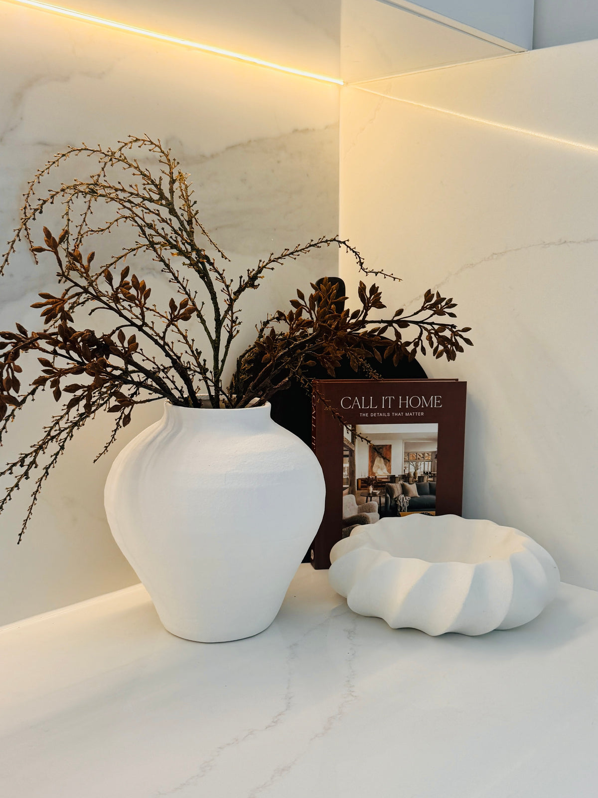Cleo Clay Vase 25cm