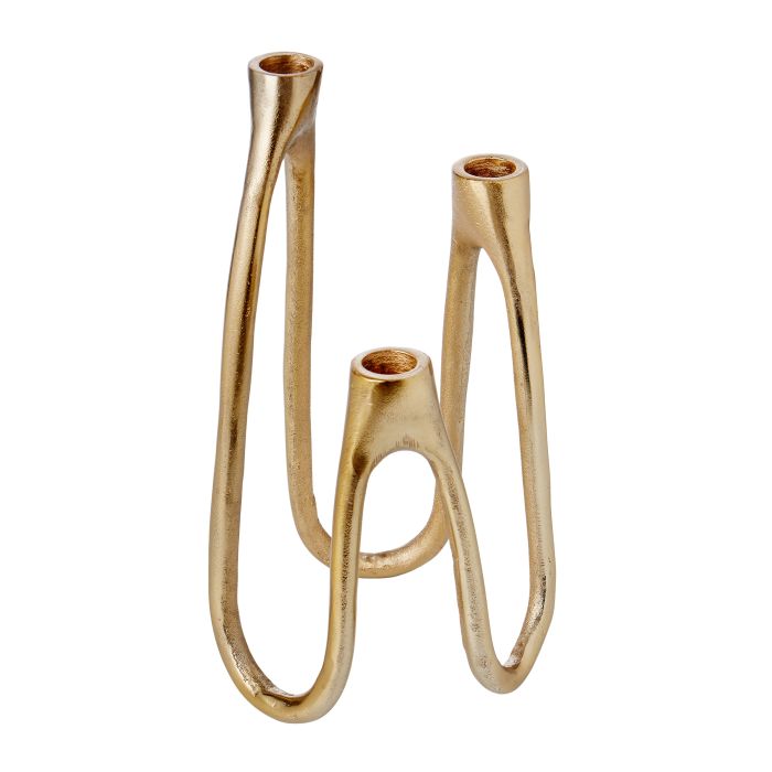 Charlie Gold Candle Holder