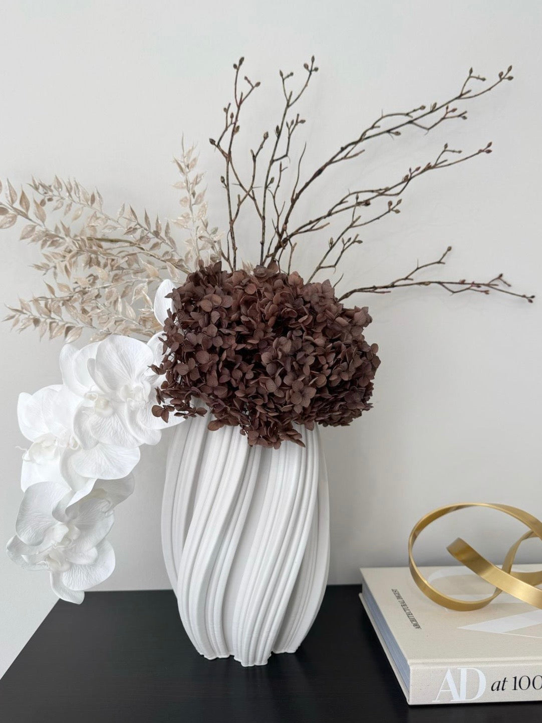 Emma White Vase Large 31cm
