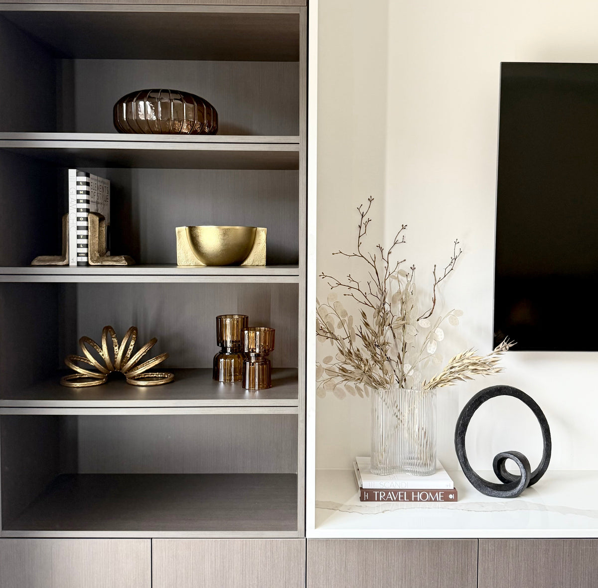 Gold Bookends