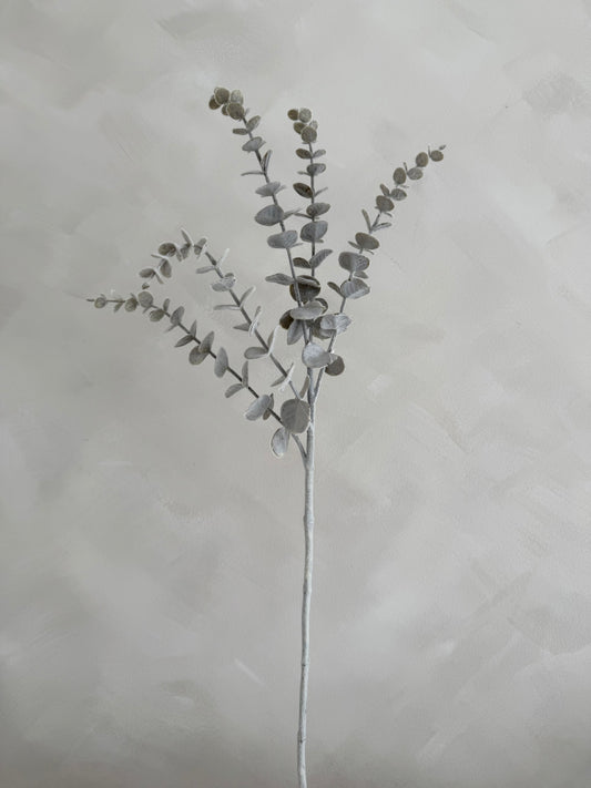 Dusty Gum Leaf Faux Stem