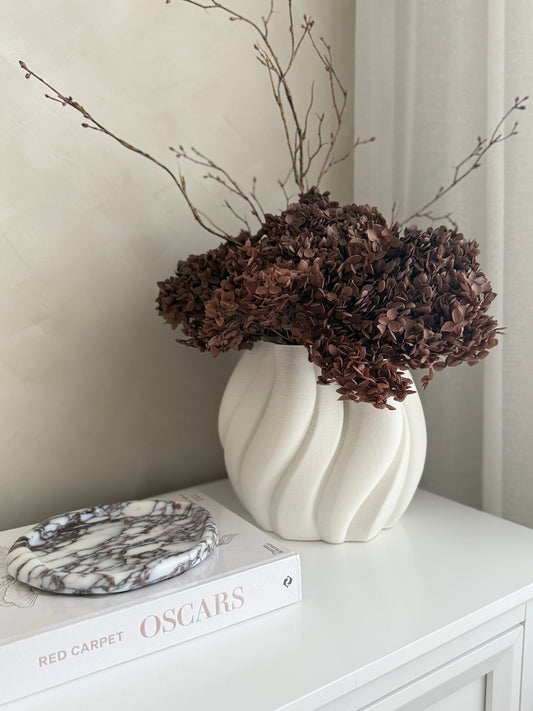Celeste White Vase 21cm