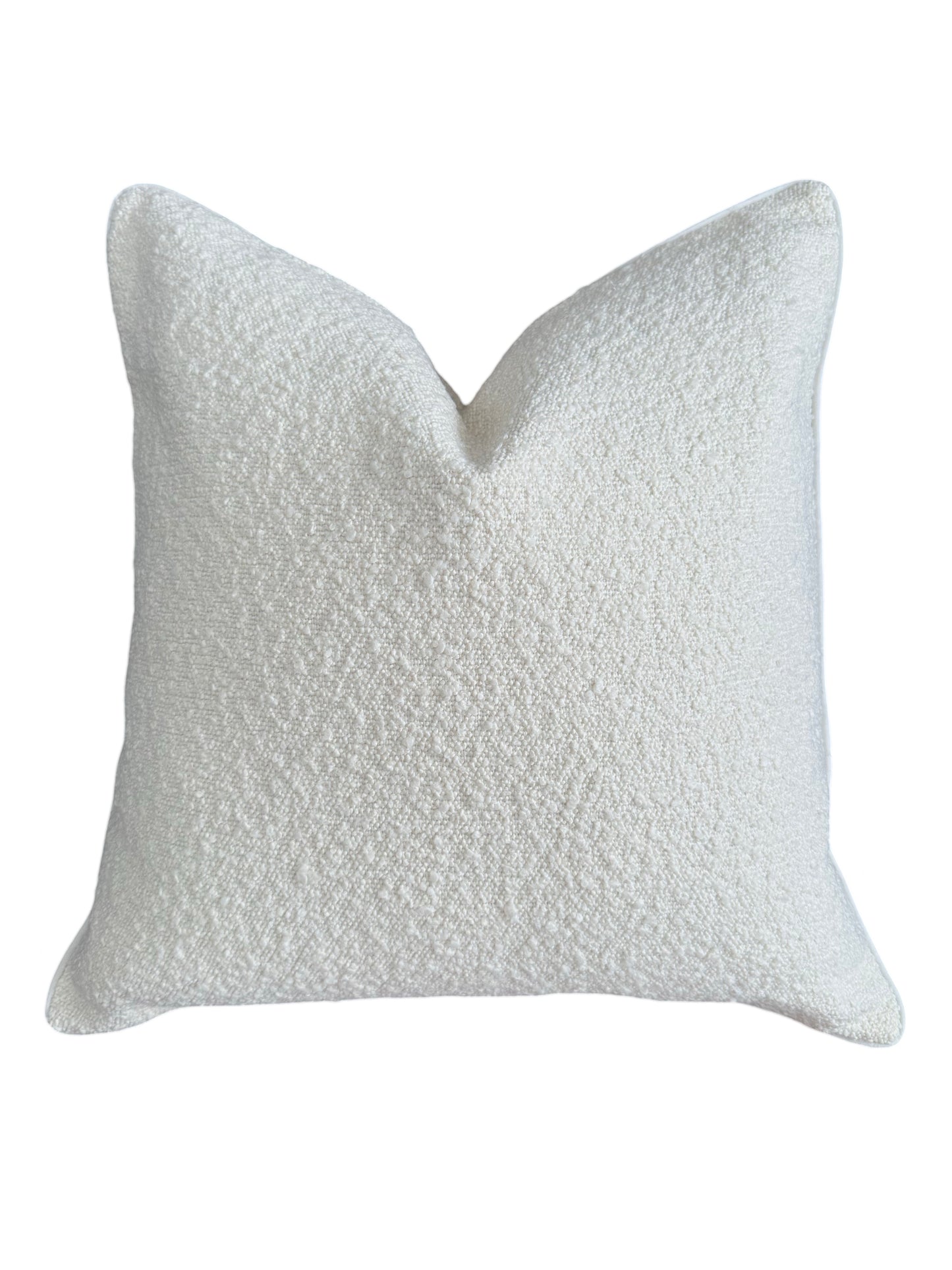 Off White Boucle Cushion Cover