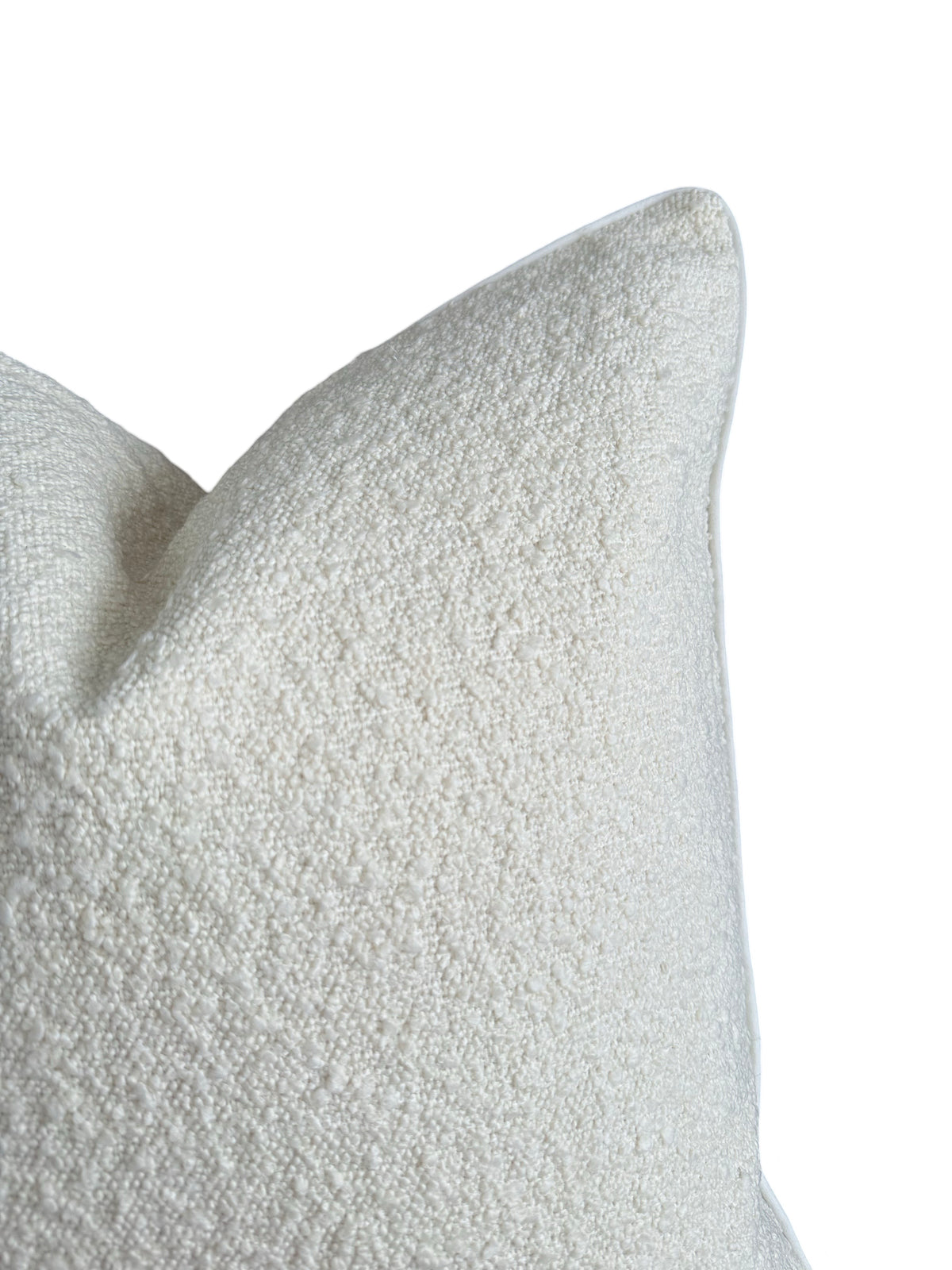 Off White Luxe Boucle Cushion Cover