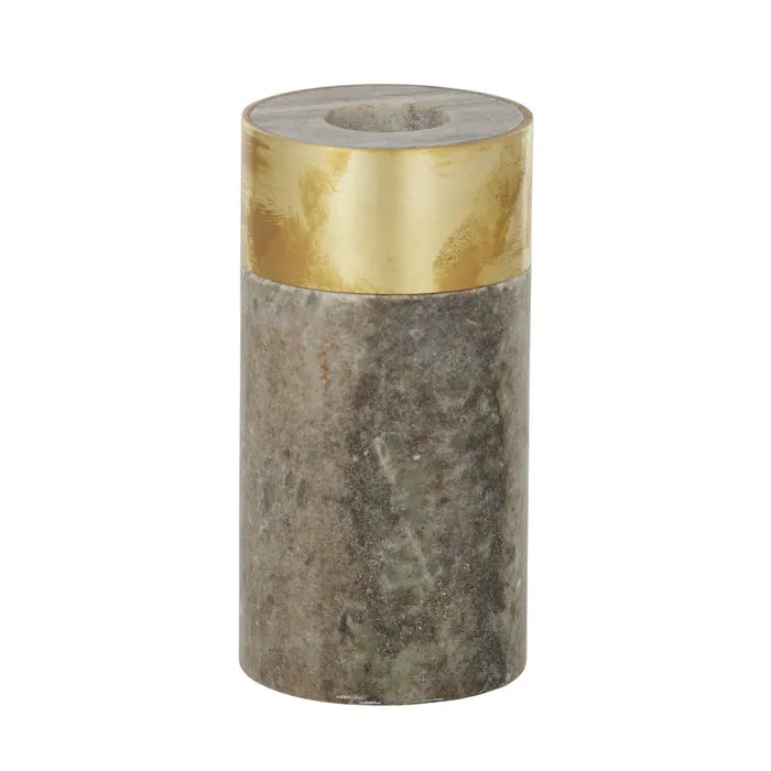 BEI MARBLE BRASS CANDLE HOLDER