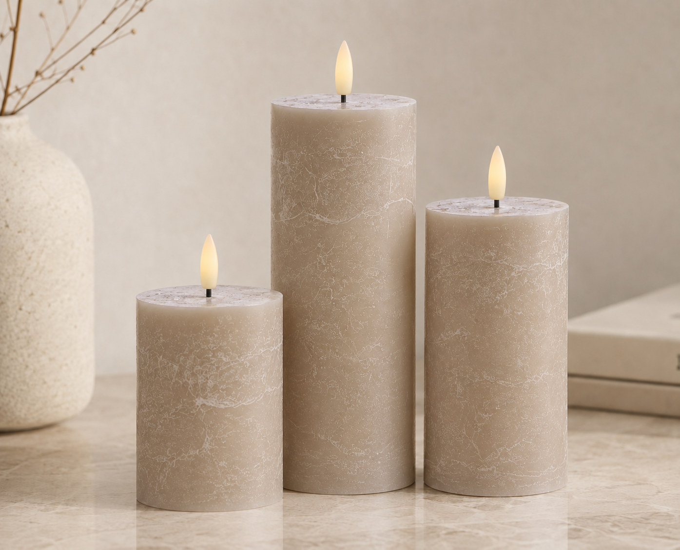The Ambient Glow Trio Set Taupe